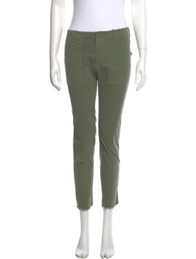 Pre-owned Nili Lotan Straight Leg Pants In Green