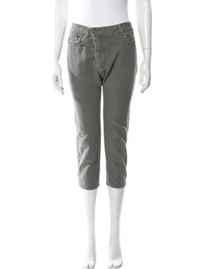 Pre-owned Nili Lotan Straight Leg Pants In Green