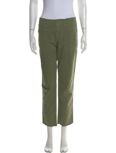 Pre-owned Nili Lotan Straight Leg Pants In Green