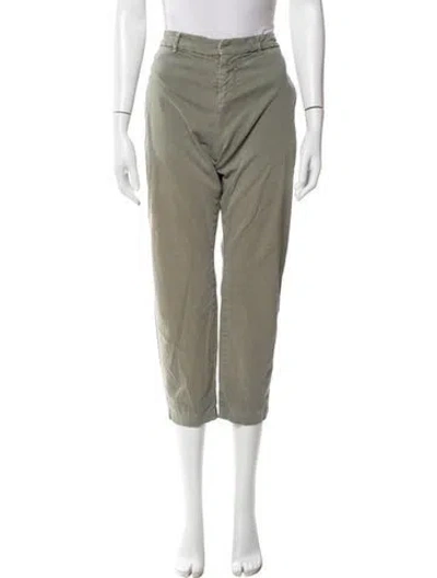 Pre-owned Nili Lotan Straight Leg Pants In Green