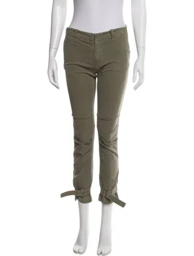 Pre-owned Nili Lotan Straight Leg Pants In Green