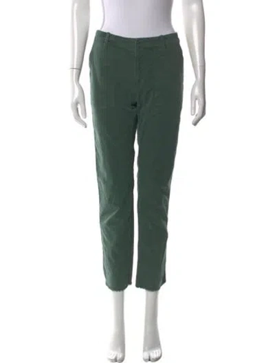 Pre-owned Nili Lotan Straight Leg Pants In Green
