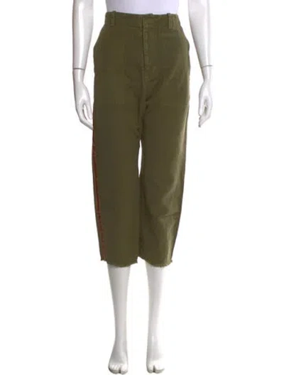 Pre-owned Nili Lotan Straight Leg Pants In Green