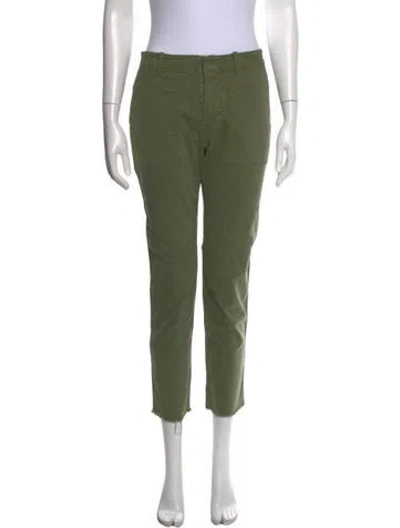 Pre-owned Nili Lotan Straight Leg Pants In Green