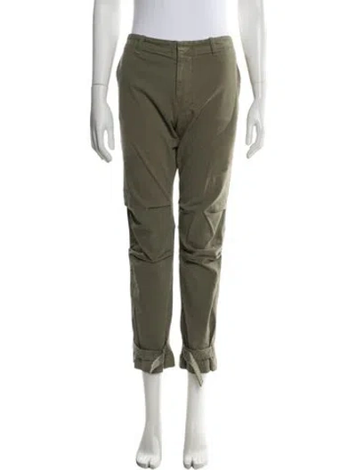 Pre-owned Nili Lotan Straight Leg Pants In Green