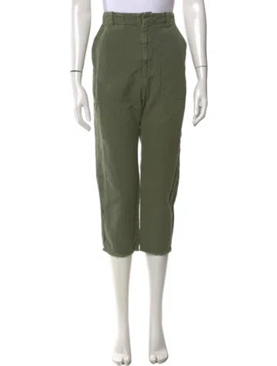 Pre-owned Nili Lotan Straight Leg Pants In Green