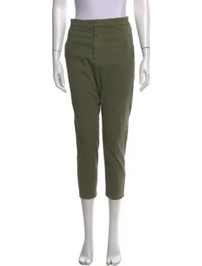 Pre-owned Nili Lotan Straight Leg Pants In Green