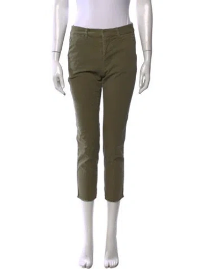 Pre-owned Nili Lotan Straight Leg Pants In Green