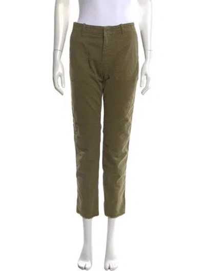 Pre-owned Nili Lotan Straight Leg Pants In Green