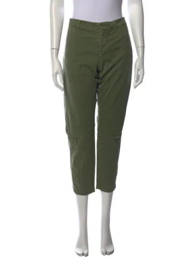 Pre-owned Nili Lotan Straight Leg Pants In Green