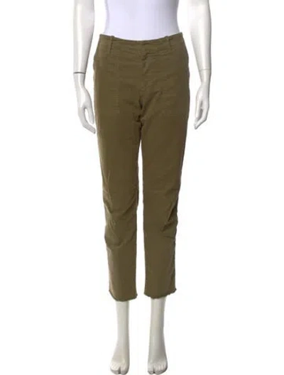 Pre-owned Nili Lotan Straight Leg Pants In Green