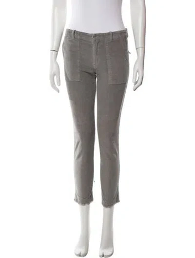 Pre-owned Nili Lotan Straight Leg Pants In Grey