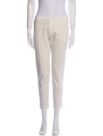 Pre-owned Nili Lotan Straight Leg Pants In Neutral