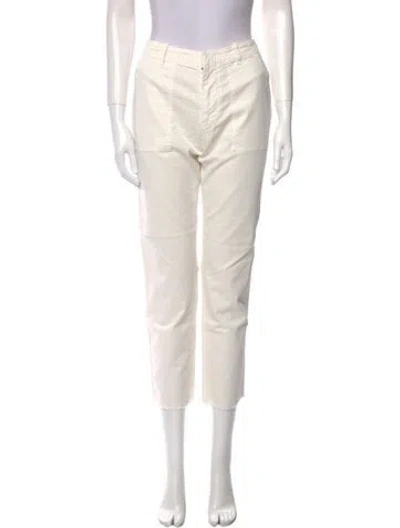 Pre-owned Nili Lotan Straight Leg Pants In Neutral