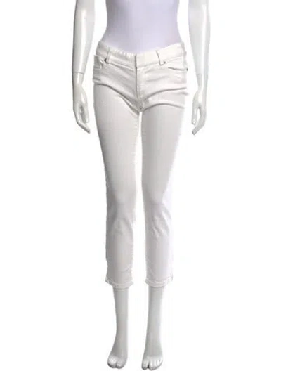 Pre-owned Nili Lotan Straight Leg Pants In Neutral