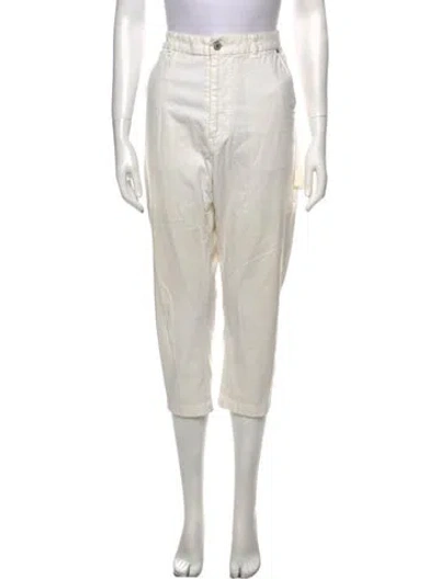 Pre-owned Nili Lotan Straight Leg Pants In Neutral
