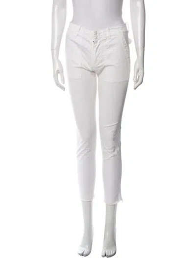 Pre-owned Nili Lotan Straight Leg Pants In Neutral