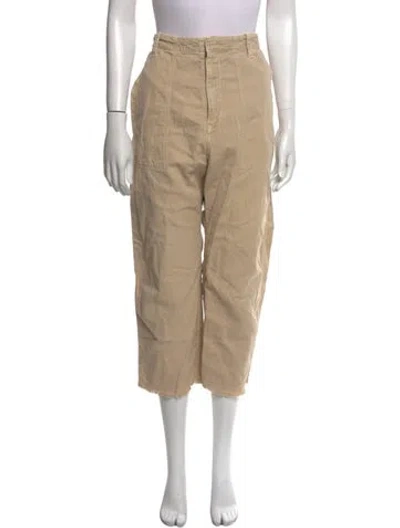 Pre-owned Nili Lotan Straight Leg Pants In Neutral