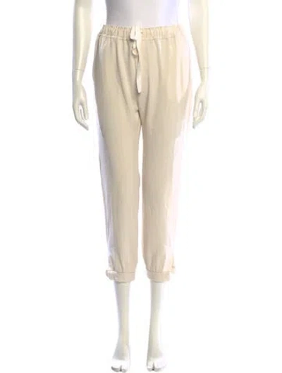 Pre-owned Nili Lotan Straight Leg Pants In Neutral