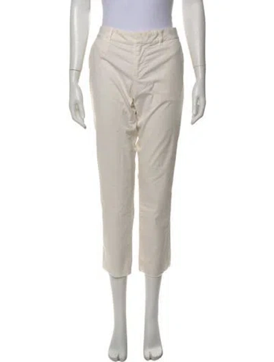 Pre-owned Nili Lotan Straight Leg Pants In Neutral