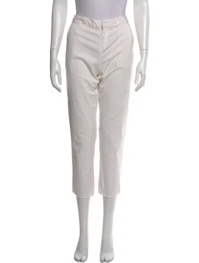 Pre-owned Nili Lotan Straight Leg Pants In Neutral