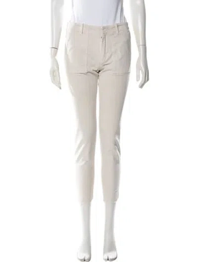 Pre-owned Nili Lotan Straight Leg Pants In Neutral