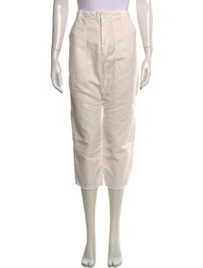 Pre-owned Nili Lotan Straight Leg Pants In Neutral