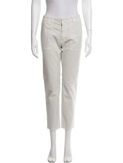 Pre-owned Nili Lotan Straight Leg Pants In Neutral