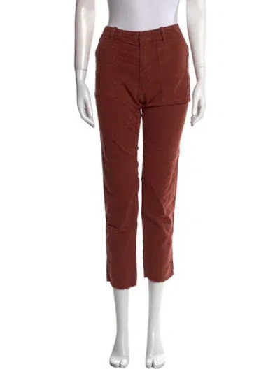 Pre-owned Nili Lotan Straight Leg Pants In Orange
