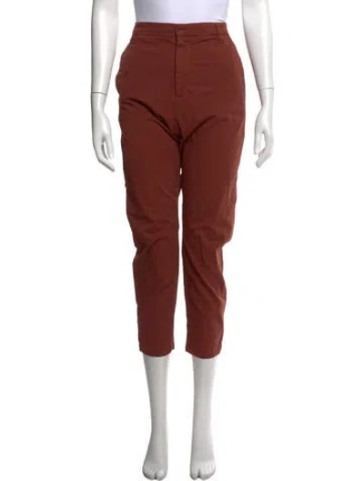 Pre-owned Nili Lotan Straight Leg Pants In Orange
