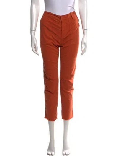 Pre-owned Nili Lotan Straight Leg Pants In Orange