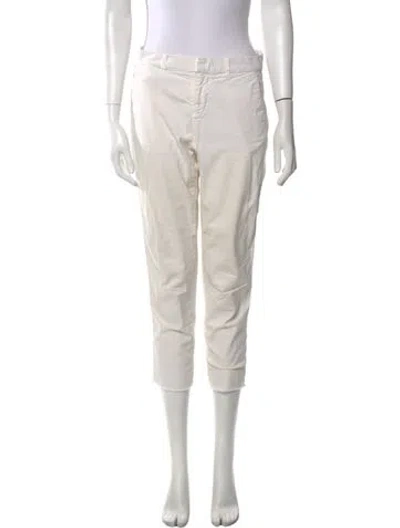 Pre-owned Nili Lotan Straight Leg Pants In White