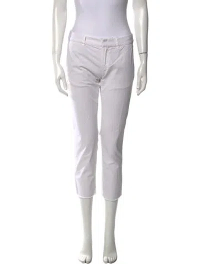 Pre-owned Nili Lotan Straight Leg Pants In White