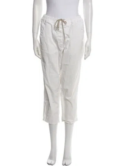 Pre-owned Nili Lotan Straight Leg Pants In White