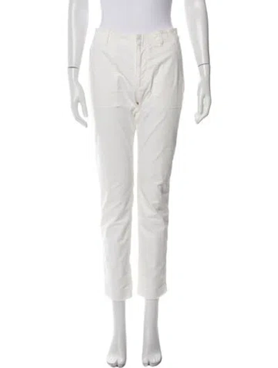 Pre-owned Nili Lotan Straight Leg Pants In White
