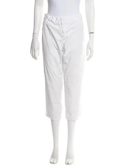 Pre-owned Nili Lotan Straight Leg Pants In White