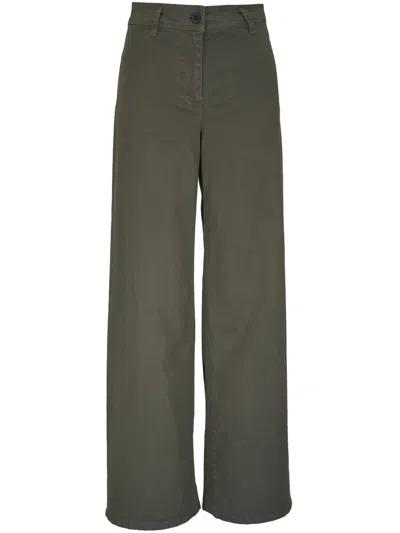 Nili Lotan Yannic Cotton-twill Cargo Pants In Army Green