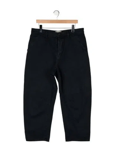 Pre-owned Nili Lotan Straight-leg Jeans In Black