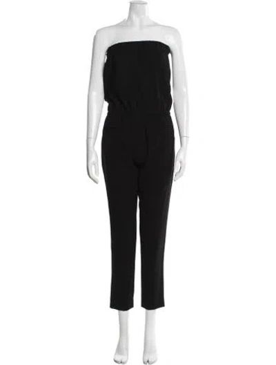 Pre-owned Nili Lotan Strapless Jumpsuit In Black