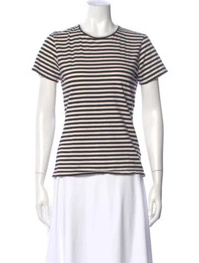 Pre-owned Nili Lotan Striped Crew Neck T-shirt In Multi