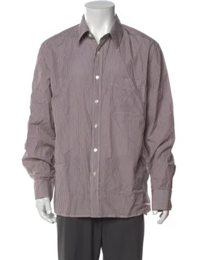 Pre-owned Nili Lotan Striped Long Sleeve Shirt In Multi