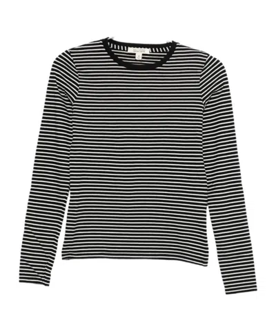 Nili Lotan Striped Sweater In Black