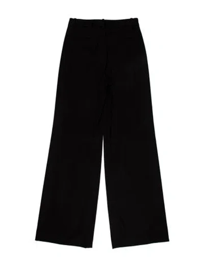 Pre-owned Nili Lotan Striped Tuxedo Pants In Black
