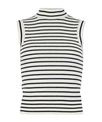 Nili Lotan Striped Vest In White