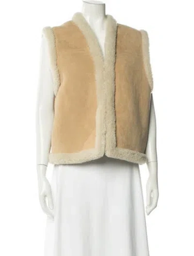 Pre-owned Nili Lotan Suede Vest In Neutrals