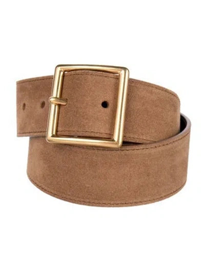 Pre-owned Nili Lotan Suede Waist Belt W/ Tags In Brown
