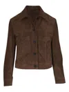 Nili Lotan Susannah Chest-pocket Button-up Jacket In Brown
