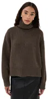Nili Lotan Tabitha Cashmere Sweater Redwood Melange In Brown