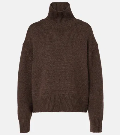 Nili Lotan Tabitha Cashmere Turtleneck Sweater In Brown