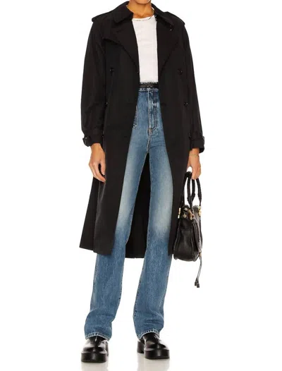 Nili Lotan Tanner Trench Coat In Black